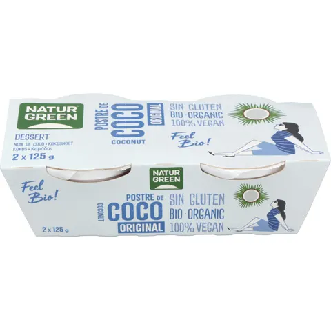 Naturgreen postre de coco 2x125gr. – imagen 2