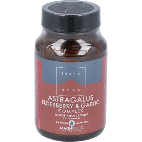 TERRANOVA Astragalus Elderberry & Garlic 50comp – imagen 2