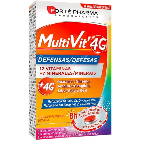 Forte Pharma Multivit 4G Defensas 30 Comprimidos – imagen 4