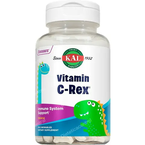 Solaray vitamina c rex 100 dinosaurios masticables kal – imagen 2