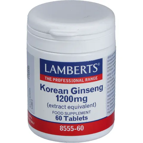 Lamberts Korean Ginseng 1200mg 60comp – imagen 2