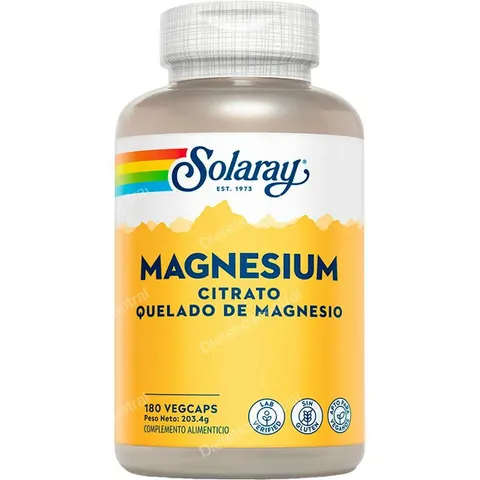 Solaray magnesium citrato 180cap. – imagen 2