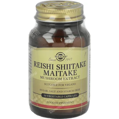 Solgar reishi shiitake maitake 50cap – imagen 3
