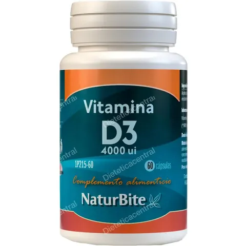 Naturbite Vitamina D3 4000 ui 60 Caps – imagen 2