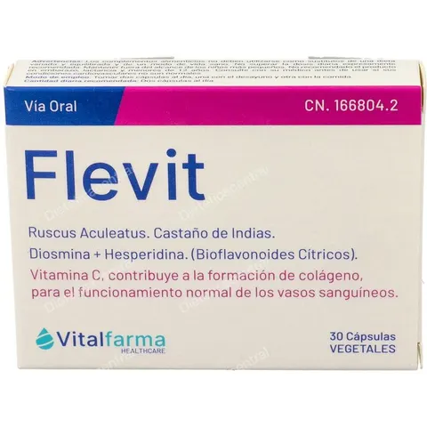 Vitalfarma Flevit 30 Cápsulas – imagen 2