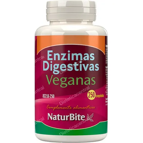 Naturbite enzimas digestivas veganas 250comp. – imagen 2