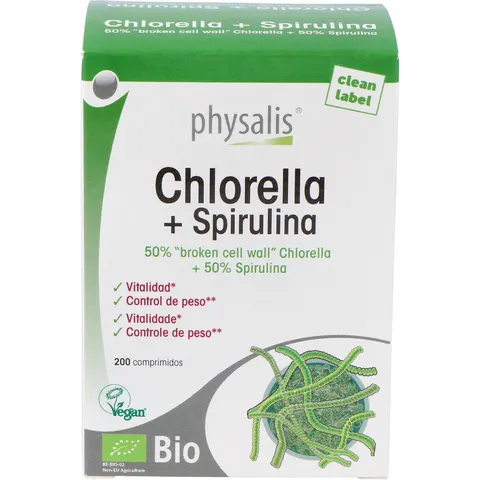 Physalis chlorella+spirulina bio 200comp. – imagen 3