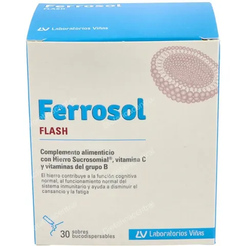 Ferrosol Flash 30 sobres – imagen 2