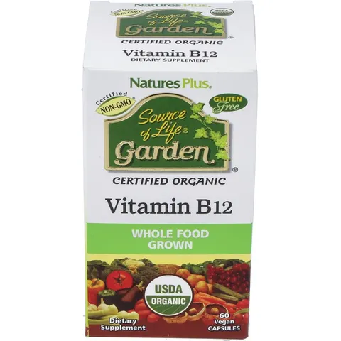 NaturesPlus Garden Vitamina B12 60 Cápsulas – imagen 2