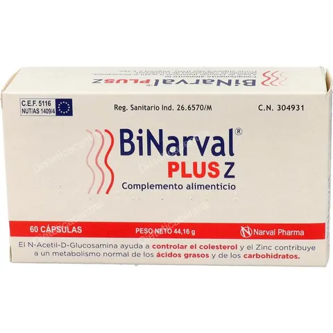 Narval pharma binarval plus z 60cap. – imagen 3