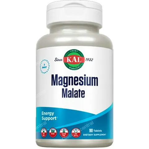 Solaray malate magnesium 400mg 90comp. kal – imagen 2