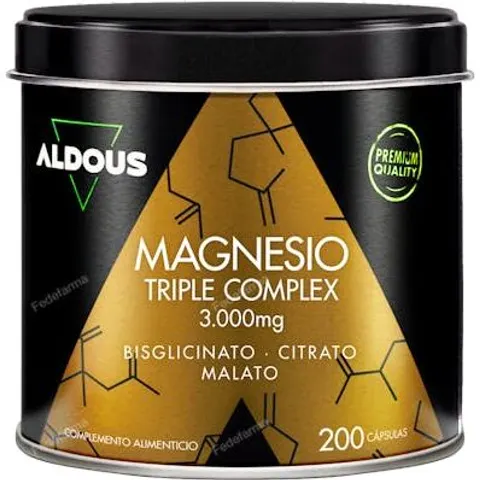 Aldous Bio Magnesio Triple Complex 200caps – imagen 3