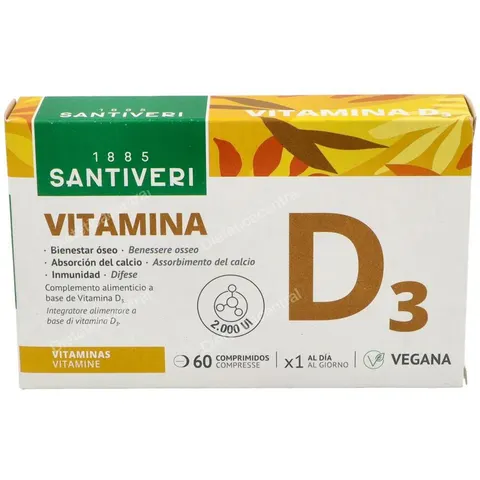 Santiveri Vitamina D3 60 Comprimidos – imagen 2