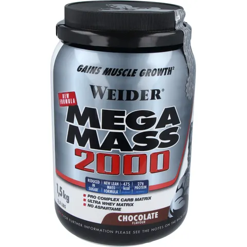 Weider mega mass 2000 chocolate 1,5kg. – imagen 3