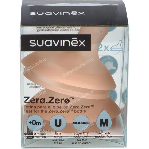 Suavinex Zerozero Colic Tetina Silicona M x2 – imagen 2