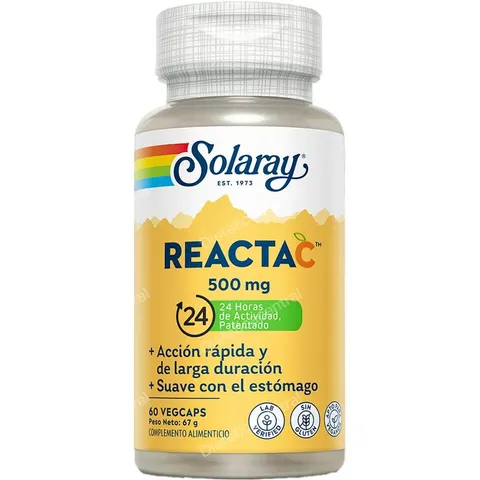 Solaray Reacta C 500 mg 60 Cápsulas Vegetales – imagen 2