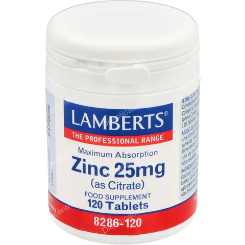 Lamberts ZINC 25mg 120 Tabs – imagen 2