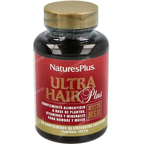 NaturesPlus Ultra Hair Plus con MSM 60 comp – imagen 4