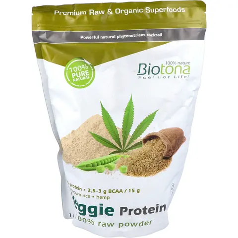 Biotona Veggie Protein Raw 1000 gr – imagen 2