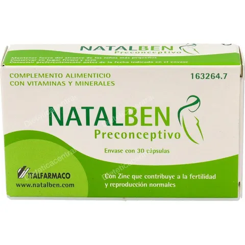 Natalben Preconceptivo 30 cápsulas – imagen 3