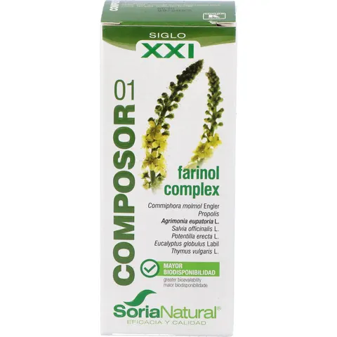 Soria Natural Composor 01 Farinol Complex 30 ml – imagen 2