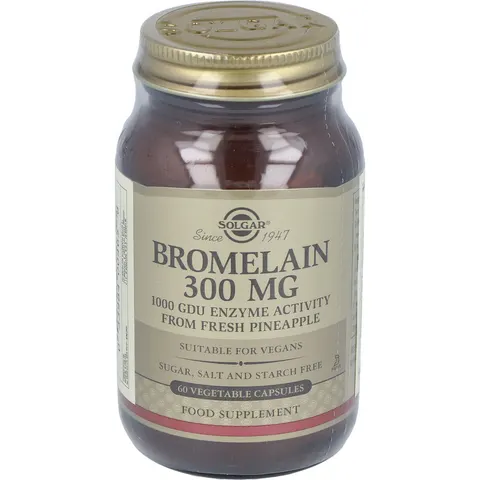 Solgar bromelina 300mg. 60cap. – imagen 2
