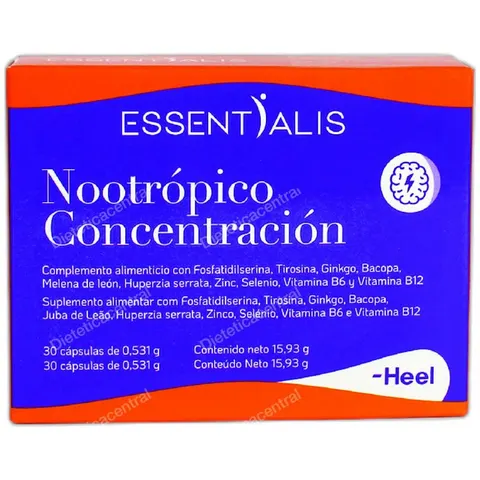Essentialis Nootrópico Concentración 30 Cápsulas – imagen 2