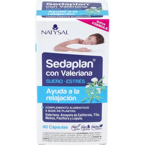Natysal Sedaplan con Valeriana 40 Cápsulas – imagen 2