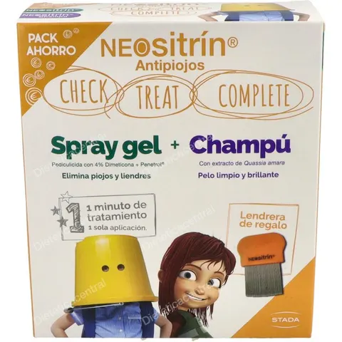 Neositrin pack champu + gel + lendrera – imagen 3