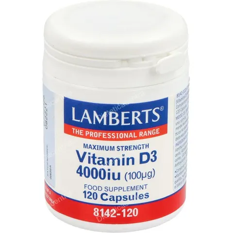 Lamberts vitamina d3 4000ui 120cap. – imagen 4