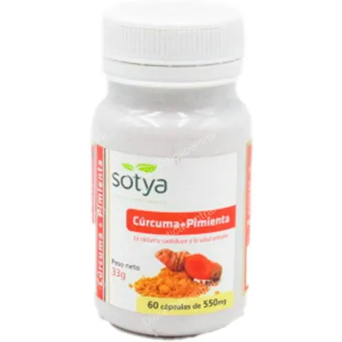 Sotya curcumin+pimienta 60cap. – imagen 3