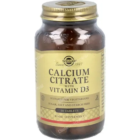 Solgar citrato de calcio con vitamina d 60comp – imagen 2