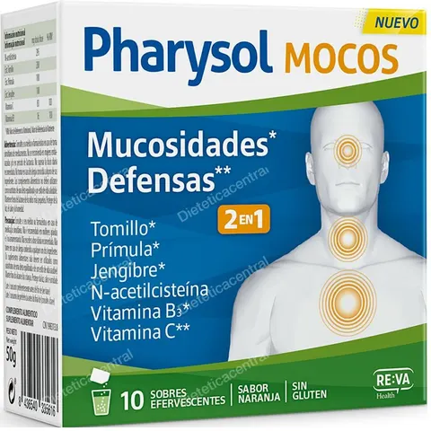 Pharysol Mocos 10 Sobres Efervescentes – imagen 2