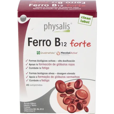 Physalis Ferro B12 Forte 45 Comprimidos – imagen 2