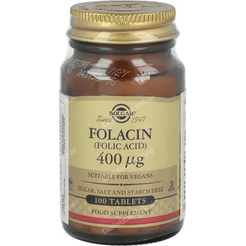 Solgar Folacín 400 mcg 100 comprimidos – imagen 3