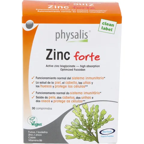 Physalis Zinc Forte 30 Comprimidos – imagen 2