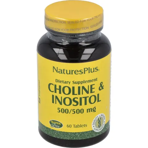 Natures plus colina + inositol 500mg. 60comp. – imagen 2