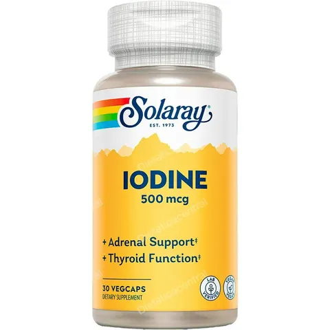 Solaray iodine 500mcg. 30cap.veg – imagen 2