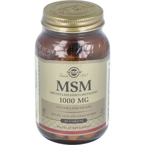 Solgar MSM 1000mg 60 Tabs – imagen 3