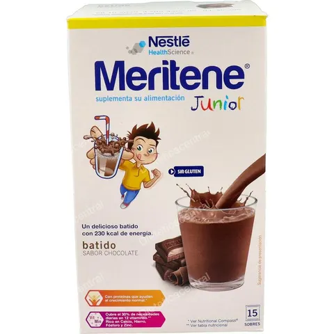 Meritene Junior Chocolate 15 sobres – imagen 2