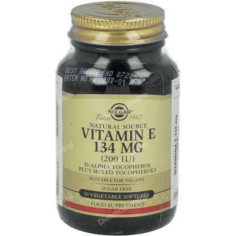 Solgar Vitamina E 200UI 50 Cápsulas Vegetales – imagen 2