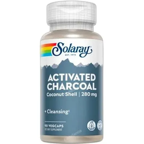 Solaray charcoal activated 90 cap. – imagen 2