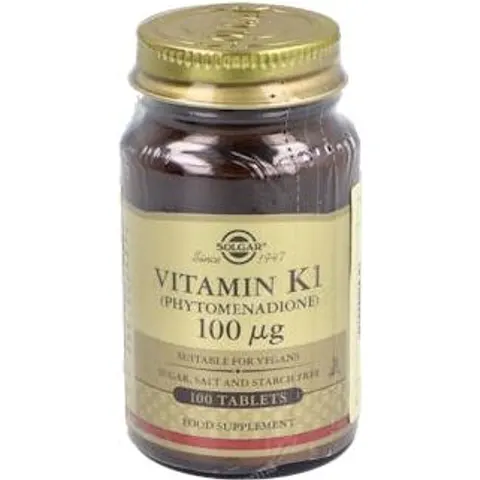 Solgar VITAMIN K1 100mcg 100 Tabs – imagen 2