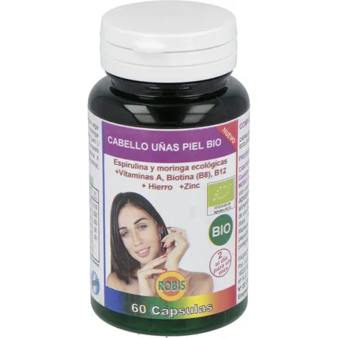 Robis Cabello Uñas Piel Bio 60 Caps – imagen 2