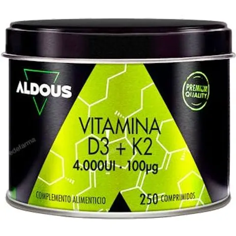 Aldous bio vitamina d3 + k2 250 comp – imagen 5