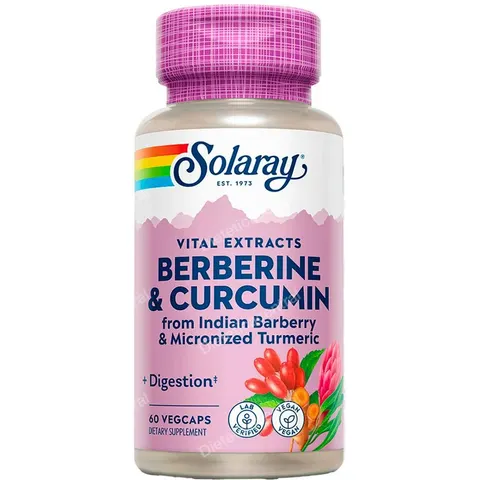 Solaray berberine - curcuma 600mg. 60cap. – imagen 2