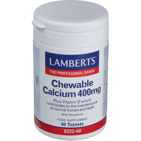 Lamberts CALCIO MASTICABLE 400mg 60 Tabs – imagen 2