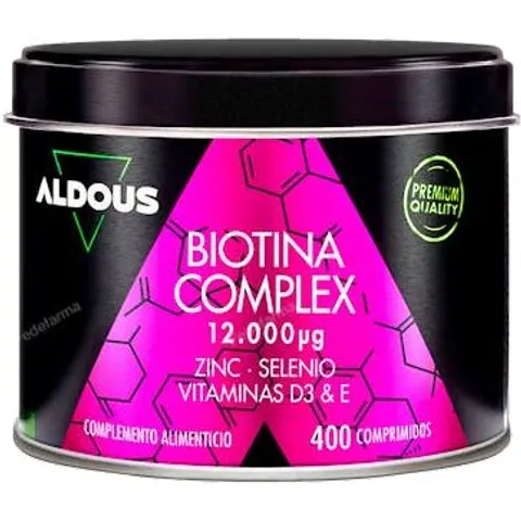 Aldous Biotina Complex 12000 ug 400 Tabs – imagen 3