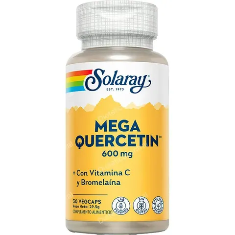 Solaray mega quercitin 600mg. 30cap.veg. – imagen 2