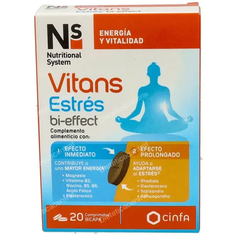 Ns Nutritional System Ns Vitans Estrés Bi-Effect 20 Cápsulas – imagen 3